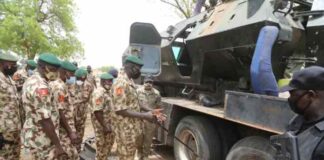 Buratai Inspects Armored Vehicles for Combat Operations in North-East