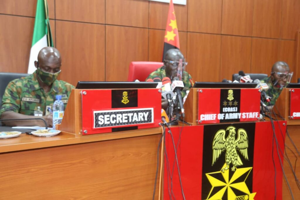 Insecurity: Buratai, GOCs and Field Commanders in a close-door meeting