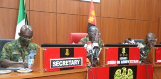 Insecurity: Buratai, GOCs and Field Commanders in a close-door meeting