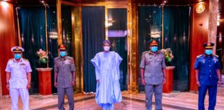 Buhari to new CDS, Service Chiefs: expectations of Nigerians are high on peace, security