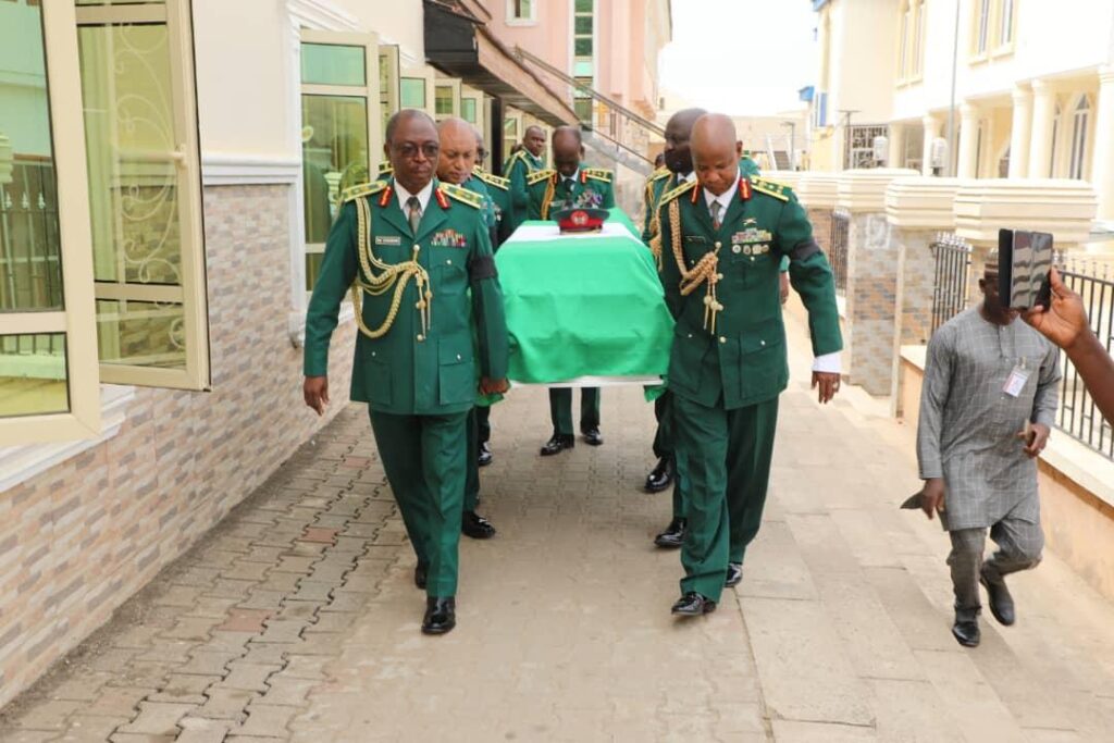 Tears as former Army Spokesman, Brig Gen Texas Chukwu, is laid to rest in Abuja