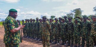 Army Chief Visits Troops in Ogoja, Pledges Improved Welfare and Operational Readiness