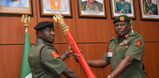 Maj Gen Waidi Shaibu Assumes Duty as 25th Chief of Army Staff