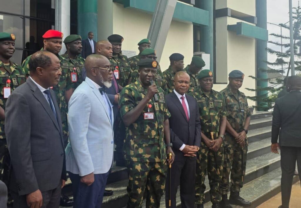 COAS lauds security improvement in Enugu during courtesy visit to governor