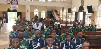 AFCRD 2026: 4 Brigade Holds Interdenominational Church Service in Benin