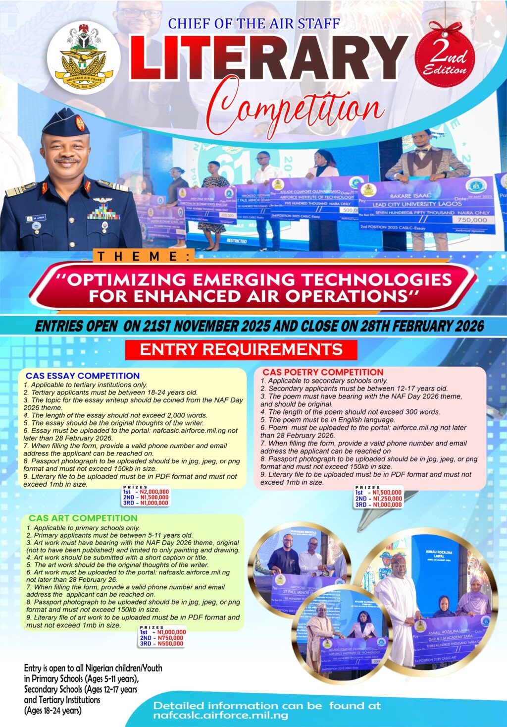 NAF Invites Youths to Drive Innovation Through CAS Literary Competition