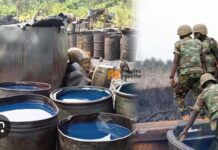 Troops uncover illegal crude oil storage facility in Ahoada West forest in Rivers
