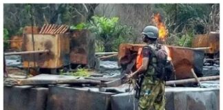 Troops Discover Large Illegal Refinery Setup in Rivers State Forest