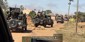 Troops Intensify Show of Force Operations in Barkin Ladi to Prevent Breakdown of Law and Order