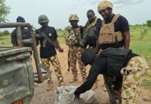 Troops Recover IED Materials, ISWAP Medical Supplies During Clearance Operation in Kareto