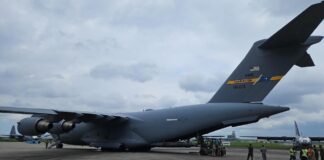 U.S. Air Force C-17 delivers military equipment to Nigerian Air Force under FMS agreement