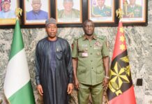 Zulum meets Army Chief Shaibu in Abuja over security, restoration of normalcy in Borno